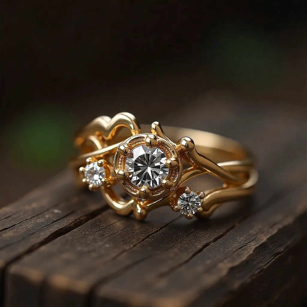 Close-up of jewelry craftsmanship